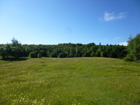 A Glaise, vers l’entrée de la forêt que l’on va prendre.