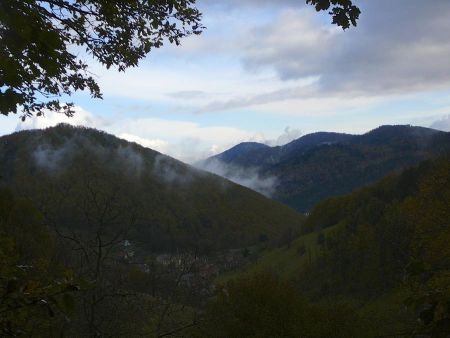 La vallée de Wasserbourg et ses couleurs d’automne.