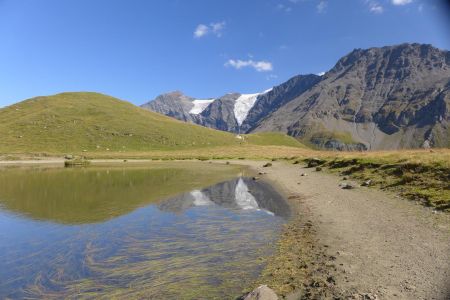 Lac du Clou et glacier des Balmes