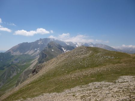 Le sommet de la cote 2171m dans le rétro.