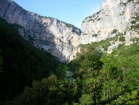 Les falaises du Verdon.