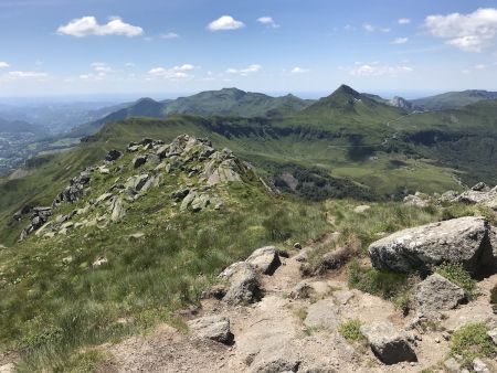 Puy Chavaroche et Puy Mary de Peyre Arse