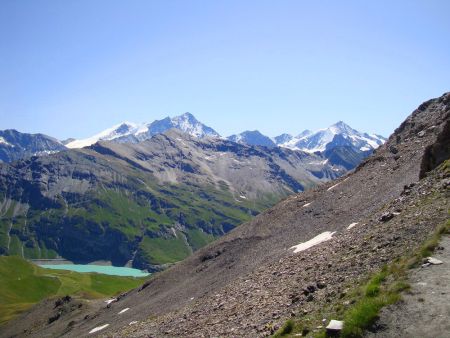 Pente finale sous le col de Torrent.