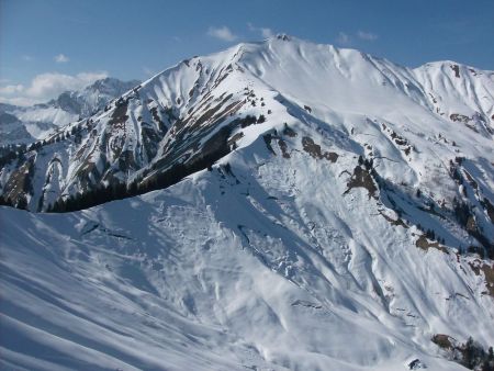 Le col non franchit et la pointe de Chaurionde