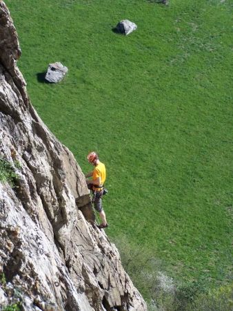 Sur le fil du pilier 5a dans «Tatour».