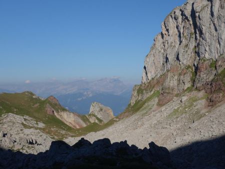 Descente dans la Chaux du Milieu...