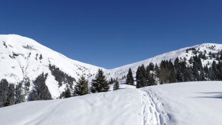 Col de l’Avenaz, entre les deux Croisse Baulet