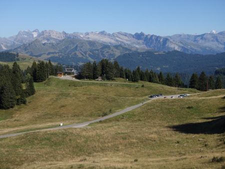 Au départ du col de la Ramaz.