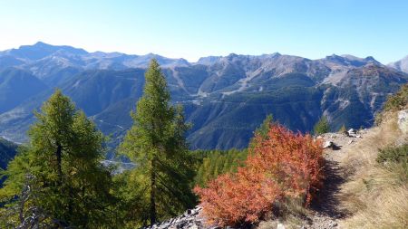 Vue arrière, vers Auron