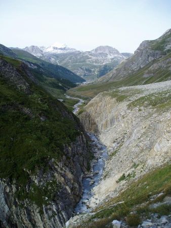 Vers le bas, au fond la Grande Motte