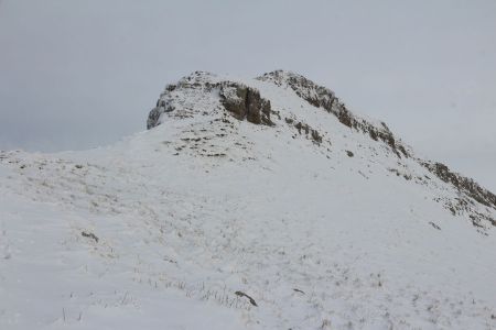 La descente des ressauts du sommet, dans le rétro.