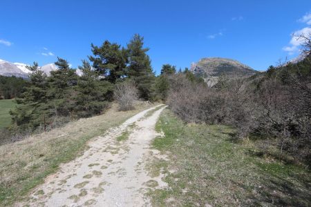 Chemin après le virage de Malmort.