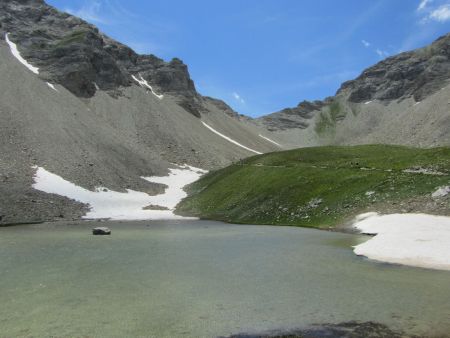 L’échancrure du col de la Petite Cayolle.