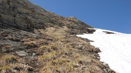 Après la descente des dalles, vue arrière.