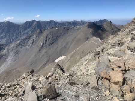 Vers l’ancien glacier des Neyzets.