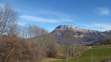 Départ vue sur le Margériaz