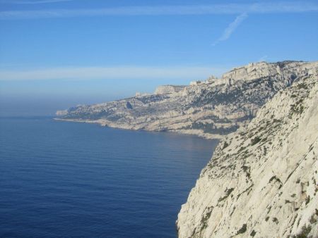 L’ouest du massif des Calanques.