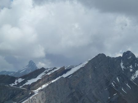 La pointe Percée et l’aiguille de Borderan