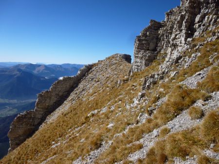 Vers l’avancée rocheuse.