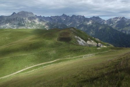 Vue sur le col de Bellard et Belledonne