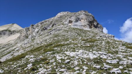 Sur l’arête est de Roche Courbe.