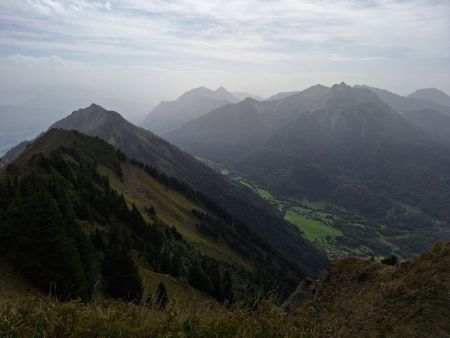 Sur la crête, du col de l’Alpettaz