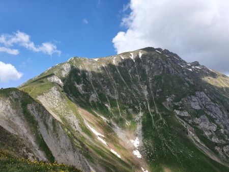 Montée par l’arête de Coicon à gauche