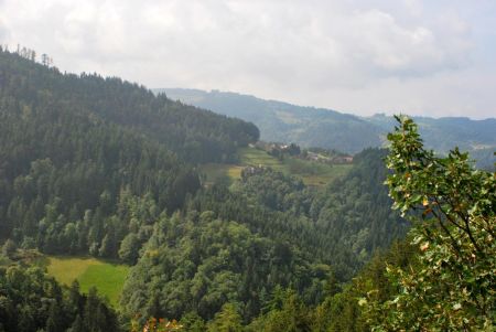 Vue sur les sommets environnants