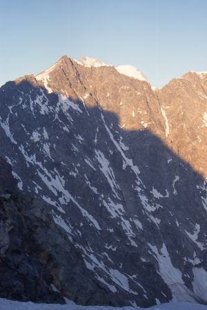 Le Pic de Neige Cordier et la Barre des Ecrins