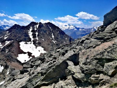 La Punta Rossa dell’Emilius (3410m)...