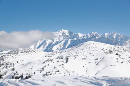 Le Mont Blanc vu du Ban Rouge