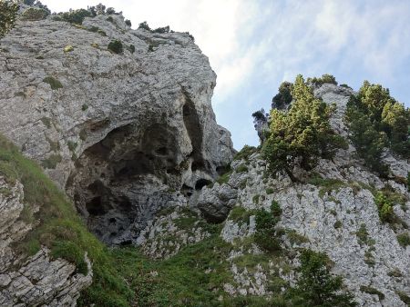 Au départ de la voie des Trous