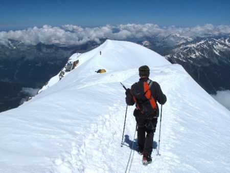 Arrivée au refuge du Goûter