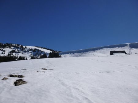 Sous la cabane de l’Alpettaz.