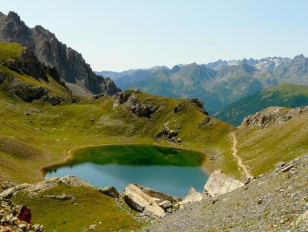 Lago inferiore di Roburent, dans le rétro.