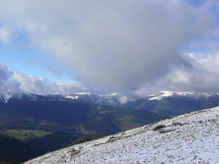 La crête principale des Vosges.