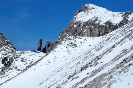 Zoom sur le sommet de Serre Long