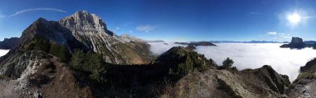 Crête de Quinquambaye, panorama complet.