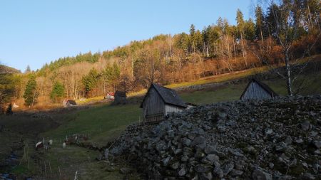 Heuhütten dans le Kauersbachtal.