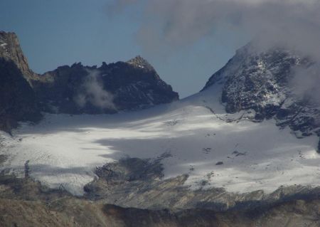 Glacier des sources de l’Arc et col Perdu.