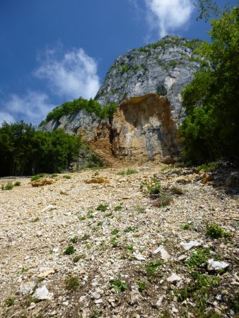 L’endroit de l’éboulement de 2013.