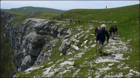 Ca souffle sur les vires de la Montagne d’Ambel.