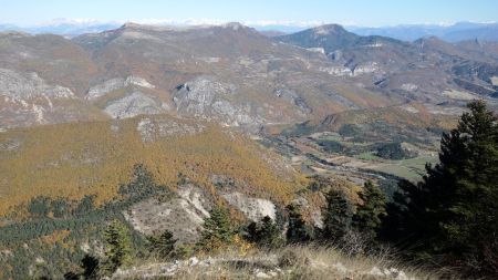 Sur la crête de Lure, vue sur la vallée du Jabron