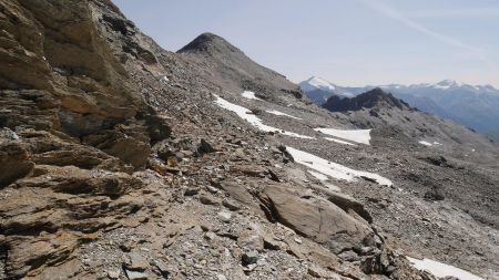 Vue arrière pendant la traversée.