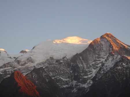 Coucher de soleil 2, vu du belvédère du parking