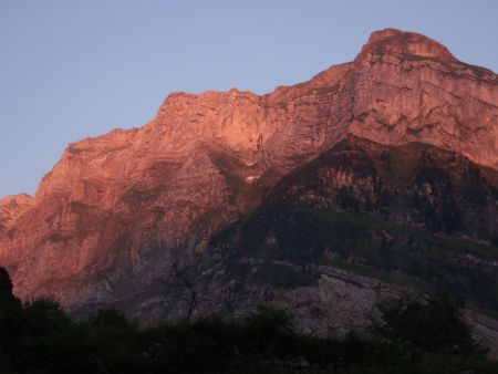 Coucher de soleil sur l’Aiguille du Criou.