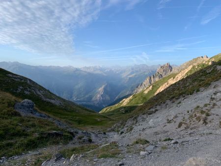 Vue embrumée vers Valloire