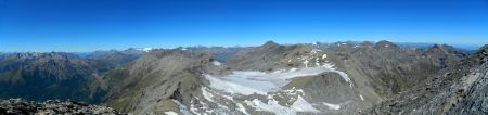 Panoramique, des Ecrins aux Alpes Valaisannes.