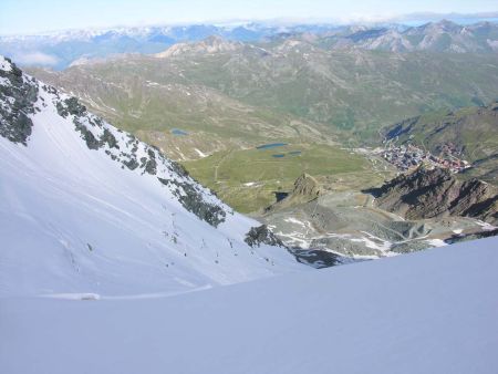 En plein parcours alors que la vallée est déjà au soleil