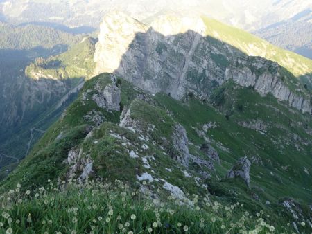 Regard arrière sur la crête.